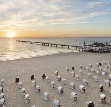 Blick auf die Ahlbecker Seebrücke