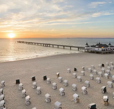 Blick auf die Ahlbecker Seebrücke