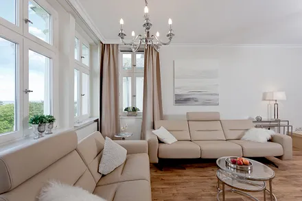 Wohnzimmer mit Meerblick