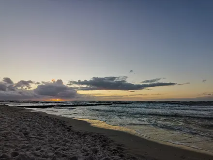 Sonnenuntergang am Ostseestrand