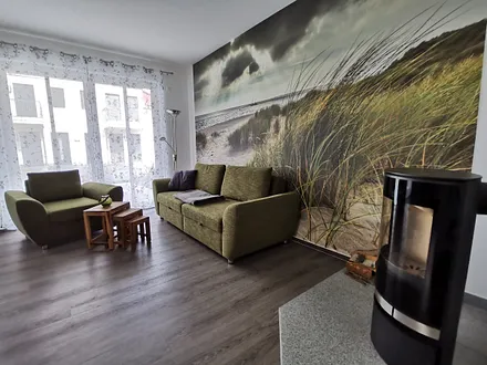 Wohnlandschaft mit Kaminofen