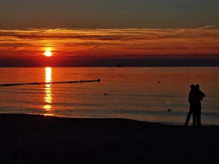 romantische Sonnenuntergänge