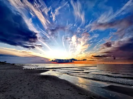 atemberaubende Sonnenuntergänge