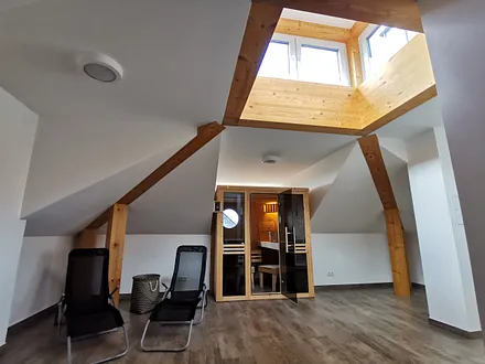 Gemeinschaftssauna im Dachgeschoss