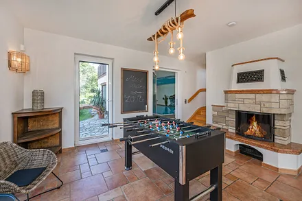 Wohnbereich mit Kicker