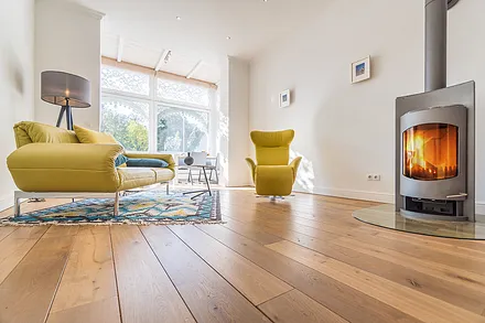 Wohnbereich mit Kaminofen