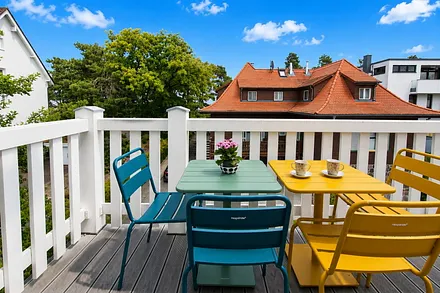 Gemütlicher Balkon zum Entspannen