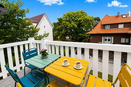 Gemütlicher Balkon zum Entspannen