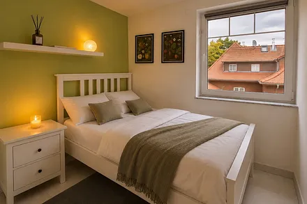 2. Schlafzimmer mit Doppelbett