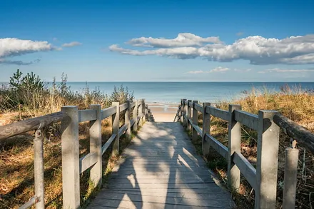 Strandaufgang nur wenige Schritte entfernt