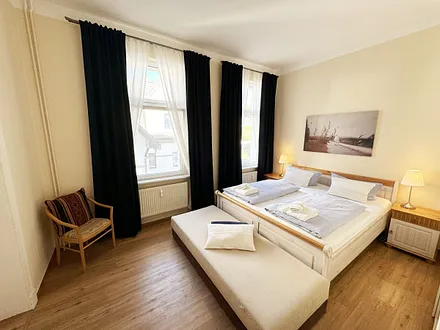 Schlafzimmer mit Verdunklung