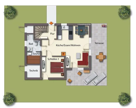 Grundriss Erdgeschoß