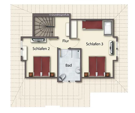 Grundriss Obergeschoß