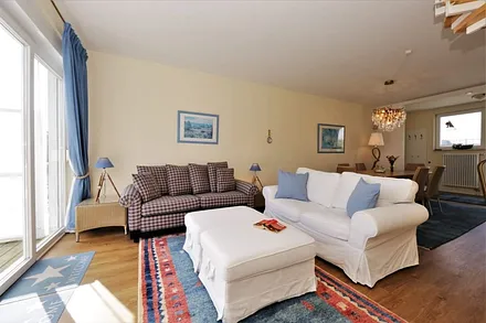 Wohnzimmer mit Schlafcouch