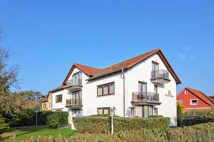 Seitliche Hausansicht