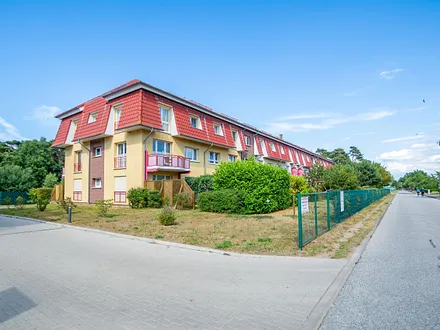 Die Residenz Dünengarten Haus II von der Straßenseite