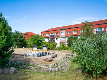 Das parkähnliche Grundstück der Residenz Dünengarten