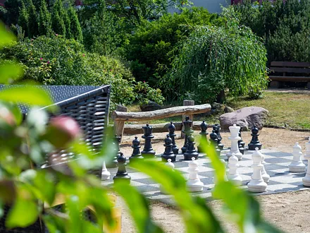 Das parkähnliche Grundstück der Residenz Dünengarten
