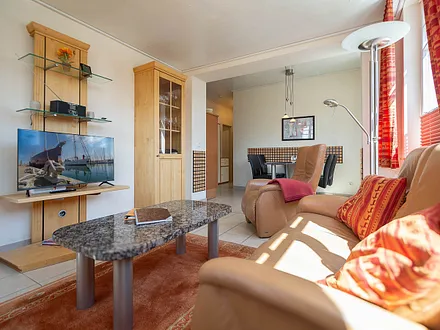 Der helle offene Wohnbereich