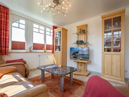 Der helle offene Wohnbereich