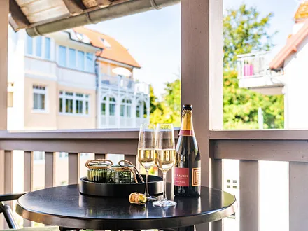 Der möblierte Balkon