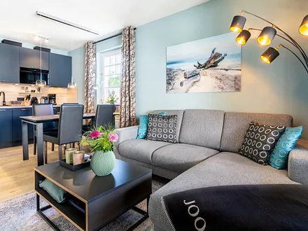 Der offene Wohn- und Essbereich