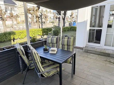 bestuhlte Terrasse