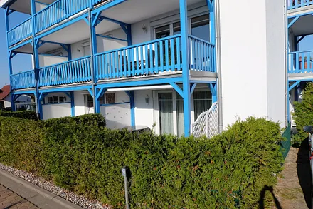 Terrasse der Ferienwohnung