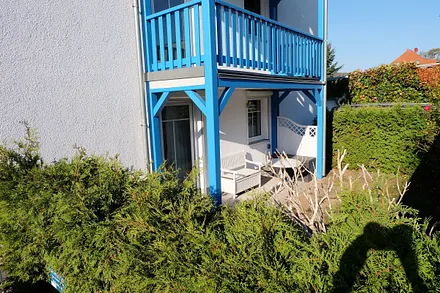 Terrasse der Ferienwohnung