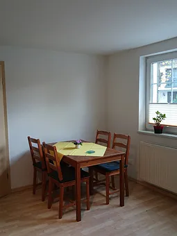 Essecke im Wohnzimmer