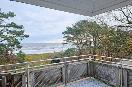 Blick vom Balkon auf die Otsee bis nach Misdroy (Polen)