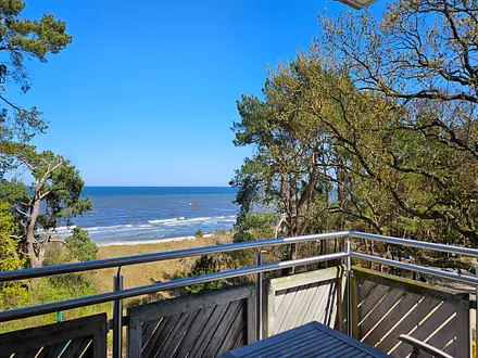 Blick vom Balkon auf die Ostsee bis nach Misdroy (Polen)