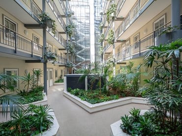 Das begrünte Atrium