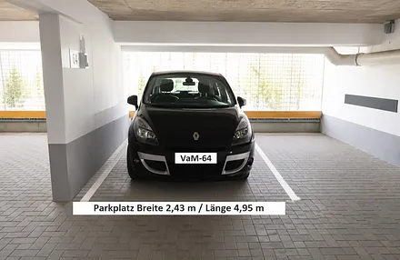 Parkplatz in der Tiegfarage