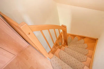 Treppe in die obere Etage