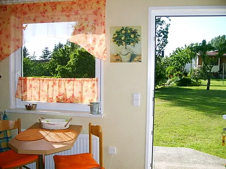 Blick aus dem Ferienhaus