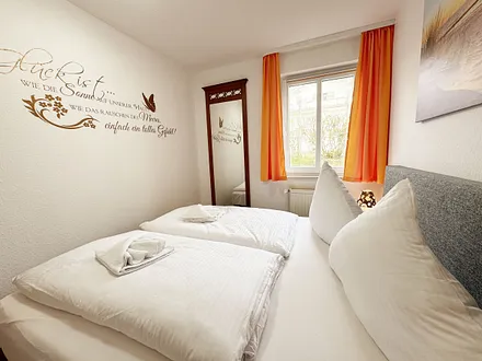 Boxspringbett im Schlafzimmer