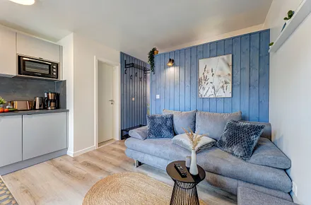 Wohnbereich mit Schlafcouch