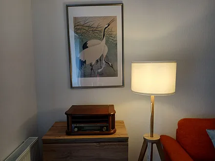 Antikradio im Wohnzimmer