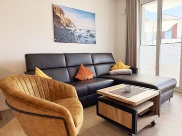 gemütlicher Wohnbereich mit Couch