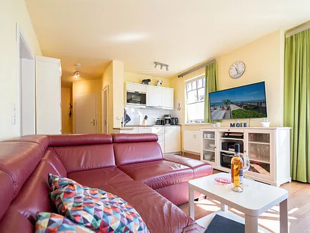 Der helle offene Wohnbereich