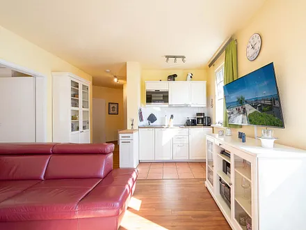 Der helle offene Wohnbereich