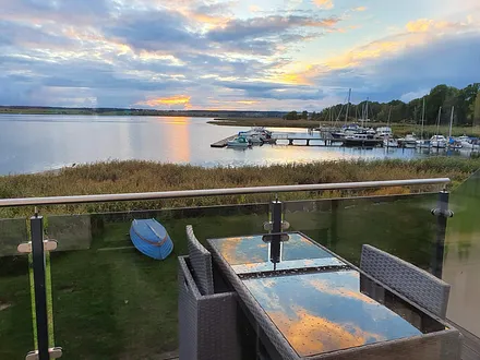 Frühstücksblick auf die Peene 