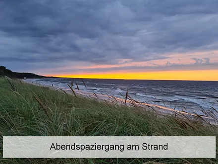 Herbstabend am Strand