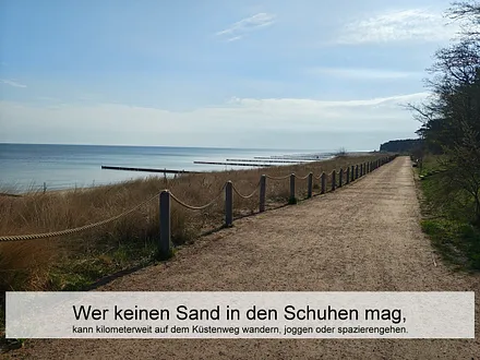 Wandern über der Düne