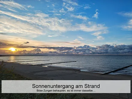 Sonnenuntergang am Strand