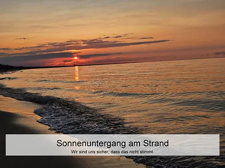 Sonnenuntergang am Strand