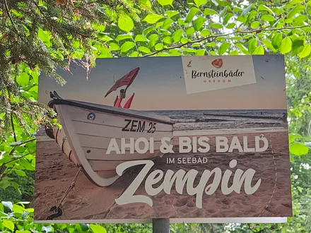 Ahoi & bis bald im Seebad Zempin