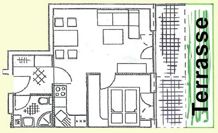 Grundriss der Ferienwohnung