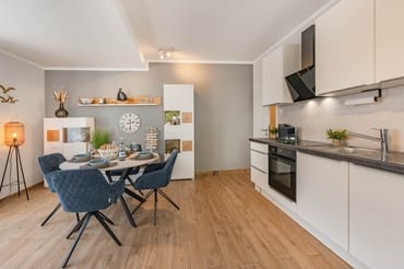 Wohnbereich mit Küchenzeile